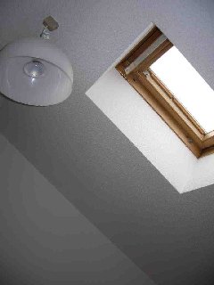 Other room space. There is a window on the ceiling