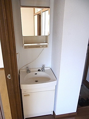 Washroom. Independent wash basin