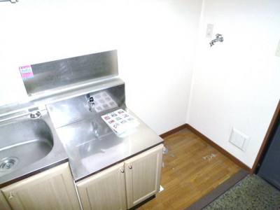 Other room space. Washing machine in the room