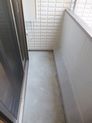 Balcony. Wide balcony