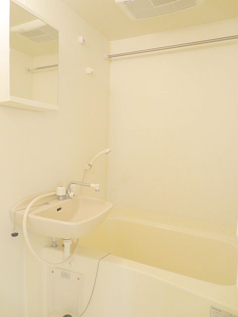 Bath. With bathroom dryer