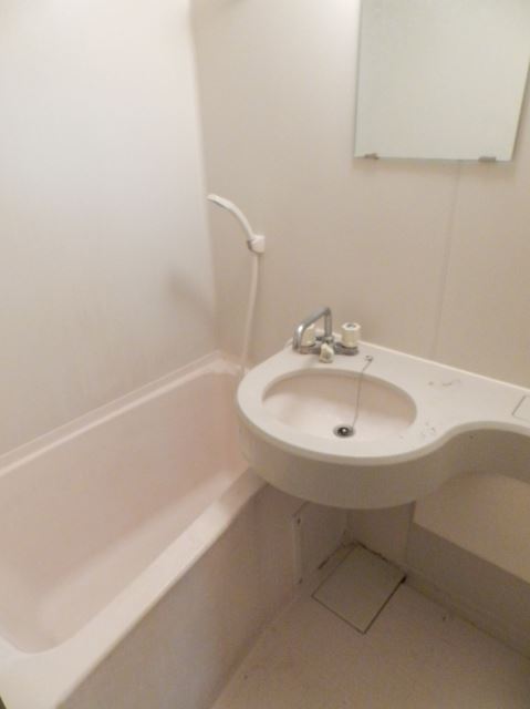 Bath. The bathroom is equipped with a wash basin