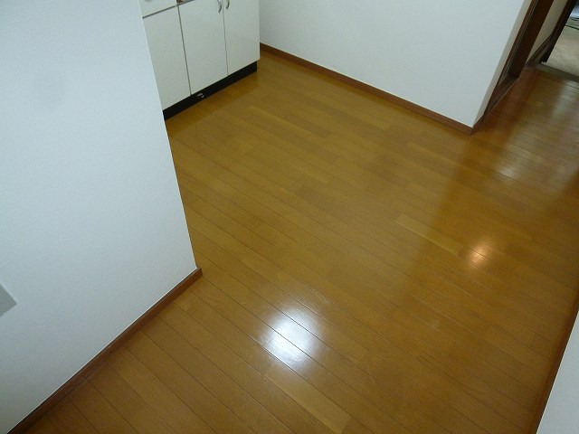 Other room space. Kitchen flooring is also shiny!