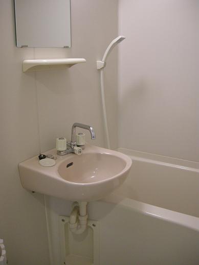 Bath. Bathroom with dryer