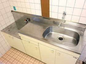 Kitchen. Two-burner gas stove installation Allowed Kitchen! 