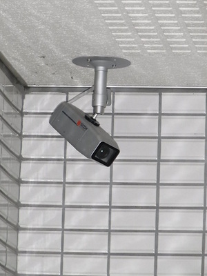 Security. Security camera equipped