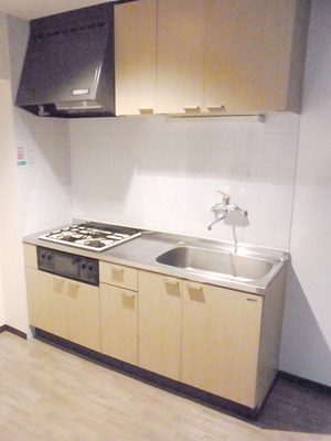 Kitchen. 3-neck gas system kitchen with grill