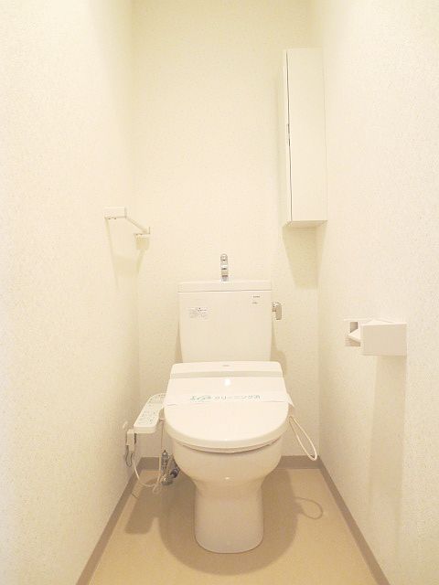 Toilet. Warm water wash with toilet seat.