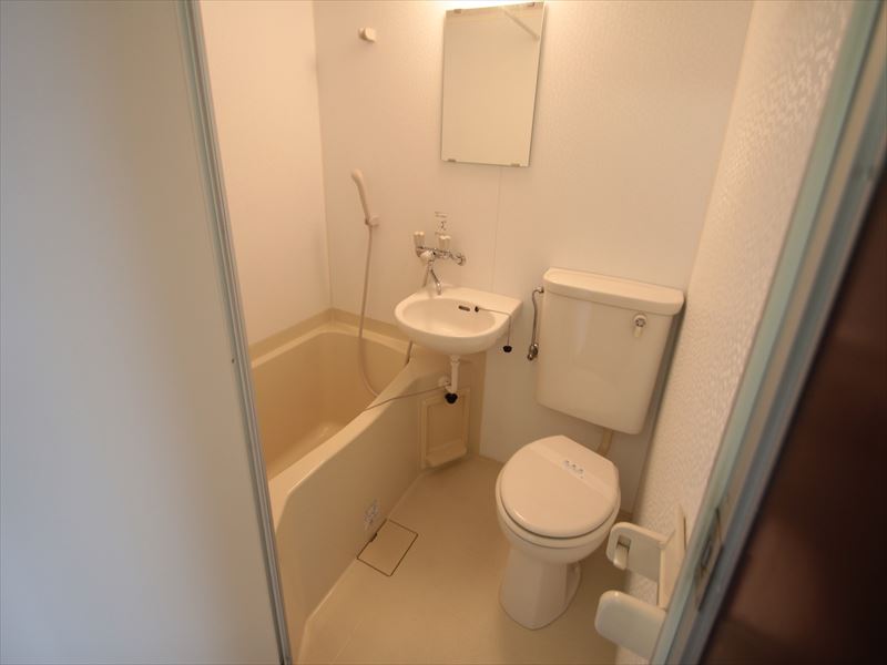 Bath. Unit bus of comfortable size