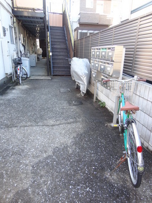 Parking lot. Bicycle-parking space