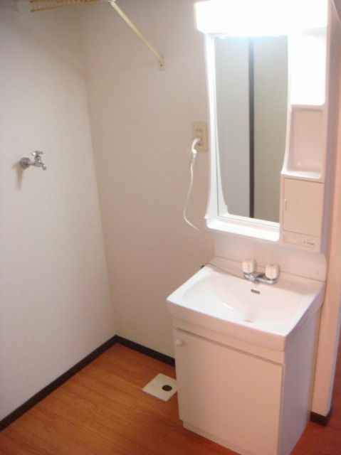 Washroom. Laundry Area and washbasin