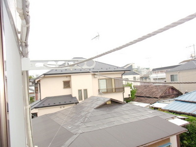 Balcony. Clothesline bracket