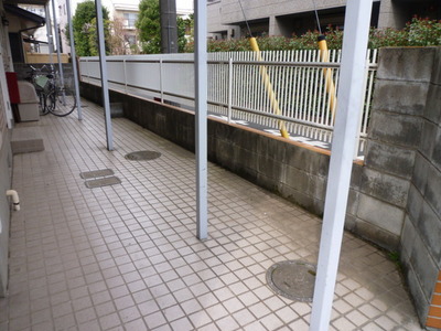 Parking lot. Bicycle parking space