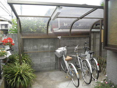Other common areas. On-site bicycle parking lot