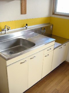 Kitchen. Gas stove correspondence of kitchen