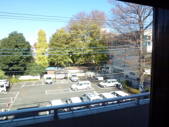 Balcony. Through the window