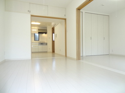 Living and room. Upper closet with storage on top of the Western-style and DK is