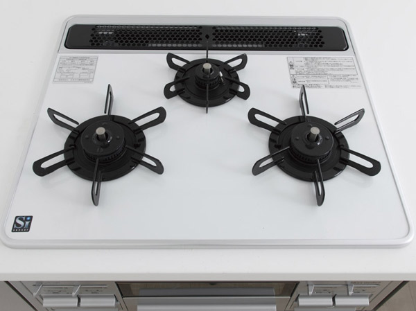 Kitchen.  [Hyper-glass coat top stove] Strongly to shock, Also adopted a simple hyper-glass coat top stove care. With Si sensors to prevent forgetting to turn off. (Less than, Listings amenities are all (same specifications))