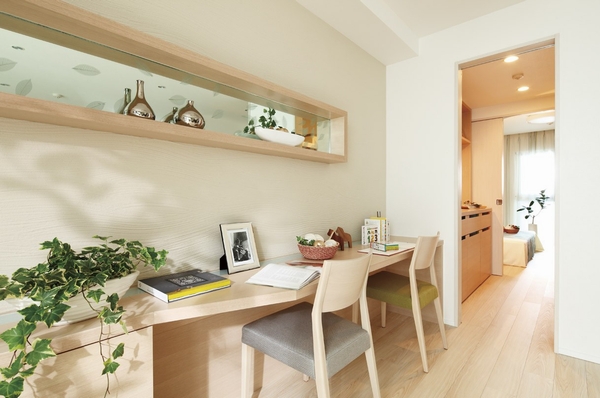 Other. Installing a window facing the blow to Western-style (3) that appear in the back. Walk-through closet provided between the Western-style facing the balcony (2) will also function as Kazenotoorimichi (Photo: Model Room W78b type (pre-sale))