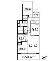 Floor: 3LDK + WIC, the occupied area: 72.82 sq m, Price: 48,500,000 yen, now on sale
