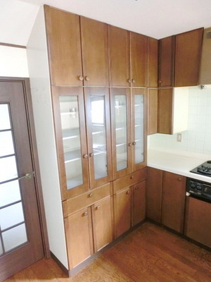 Kitchen. Shelf of the kitchen