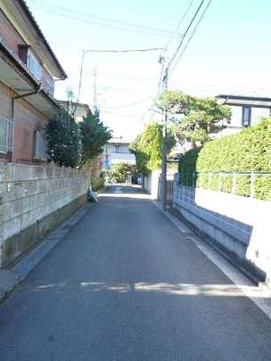 Local land photo. Frontal road