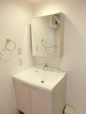 Washroom. Independent wash basin