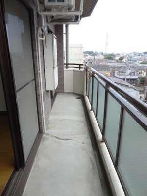 Balcony. Sunny spacious balcony