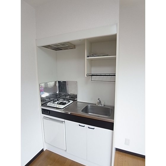 Kitchen. Mini fridge with Gasukitchin