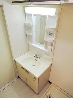 Washroom. Independent wash basin