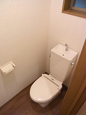 Toilet. Toilet with a window