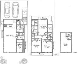 Floor plan. 72,800,000 yen, 4LDK, Land area 132.62 sq m , Building area 106.04 sq m