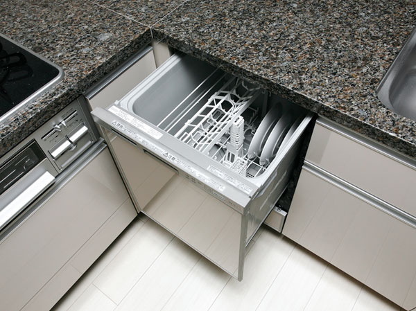 Kitchen.  [Dish washing and drying machine] Built-in a dish washing and drying machine system Kitchen. Not take place, To reduce the time and effort of cleaning up after a meal time.
