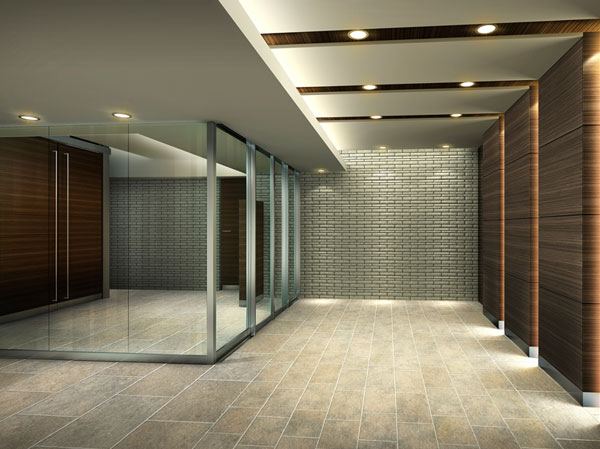 Buildings and facilities. It has extended expectations for peaceful private time starting from here. In order to achieve such a dwelling, Architectural beauty to pursue the comfort of that live there. Welcomed gently people, It is a design that gives the peace. (Entrance Hall Rendering CG)