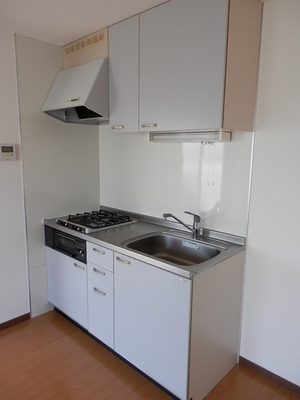 Kitchen. ◆ Gas 2-neck ・ Kitchen with grill ◆