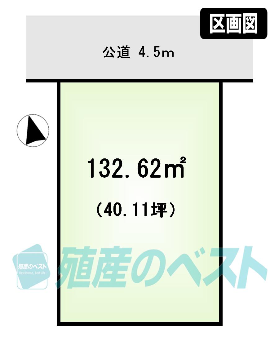 Compartment figure. Land price 53,800,000 yen, Land area 132.25 sq m clean earth type of shaping land.