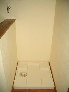 Other room space. Washing machine in the room