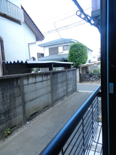Balcony. There is a distance from the front of the building of the eye