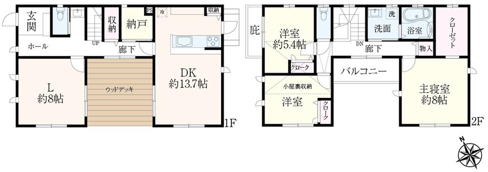 Other building plan example. Building plan example (No. 2 locations) Building Price 27 million yen (including tax ・ Mitsui Home Reference Plan), Building area 112.62 sq m