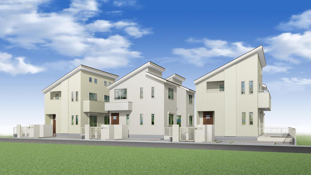 Building plan example (Perth ・ appearance). Building plan example (1 ~ No. 3 locations) Building Price Each 27 million yen (including tax ・ Mitsui Home Reference Plan), Each building area 112.62 sq m