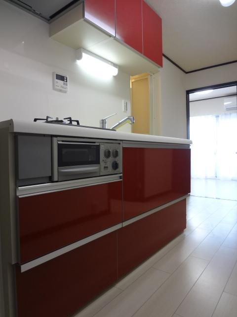 Kitchen. Stylish cafe-style system Kitchen.