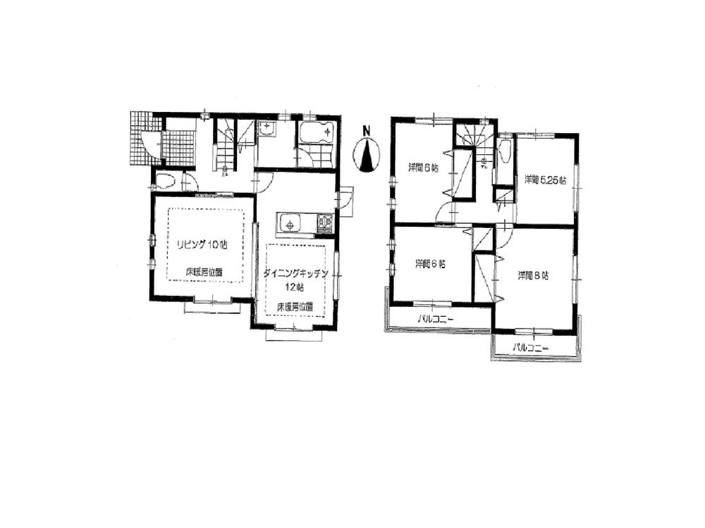 Floor plan. (2), Price 62,500,000 yen, 4LDK, Land area 114.63 sq m , Building area 106.11 sq m