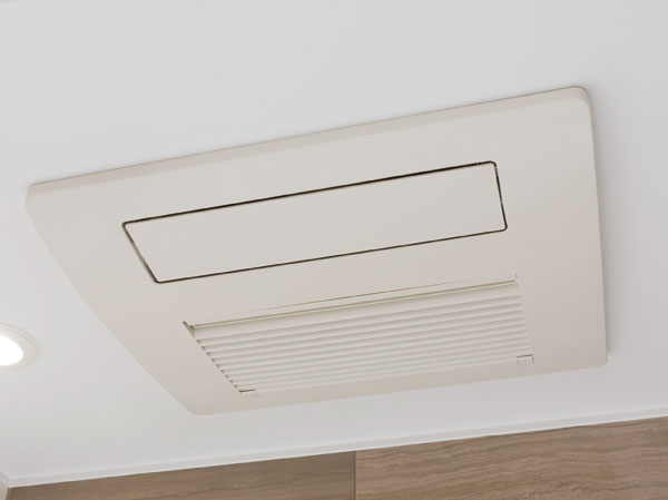 Bathing-wash room.  [TES-type bathroom heater dryer] TES-type bathroom heater dryer of Tokyo gas is ventilation in the bathroom, It reduces the occurrence of mold. further, It is also convenient to dry out the laundry on a rainy day in the drying function.