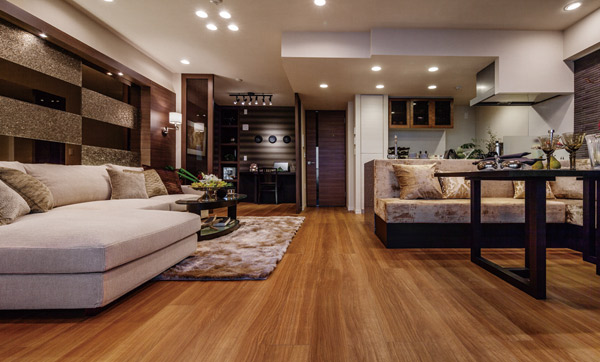 Living.  [living ・ dining] And cosmopolitan image in the active, Okuyukashi of the historic mansion district. Inspired by the characteristics of the location that combines both, Calm atmosphere and seems mansion, Fusion of modernism feel the city of, We created a luxurious space of <gratia Higashi-Nakano> unique.  ※ All interior photos of the web is model room BD type. Some including option (paid ・ Application deadline Yes)