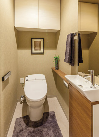 Toilet.  [Water-saving tankless toilet] It brought the room to space, You will receive a hand to every corner even when you are cleaning easy tankless toilet. Operation is also easy because the remote-control.