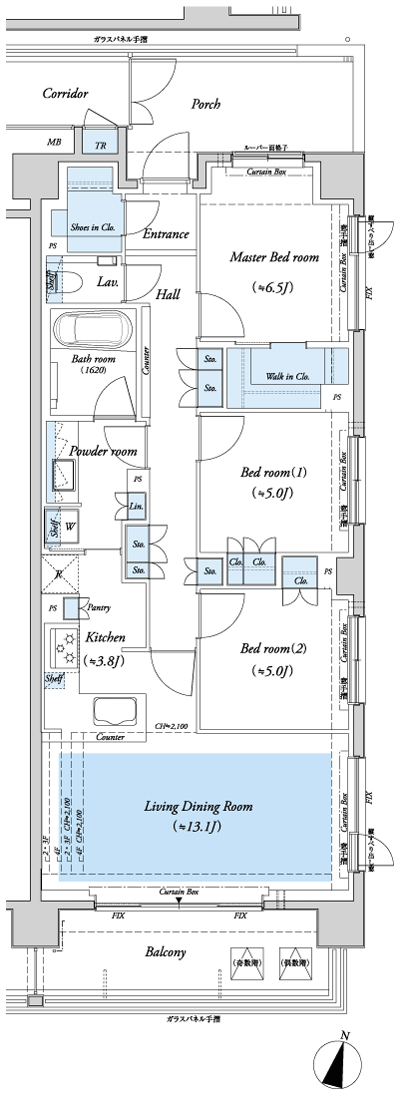 Floor: 3LDK + WIC + SIC + TR, the occupied area: 84.36 sq m, Price: 86,480,000 yen, now on sale