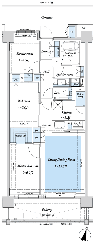 Floor: 2LDK + SR + WIC + WIP + TR, the occupied area: 71.84 sq m, Price: 62,980,000 yen, now on sale