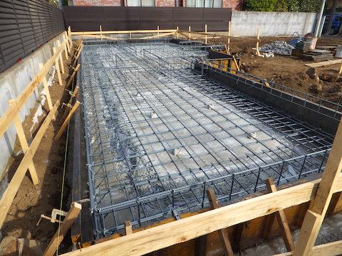 Local appearance photo. Reinforcement of the foundation work