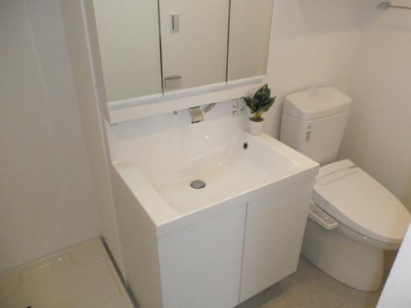 Wash basin, toilet