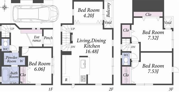 Floor plan. Floor plan F Building